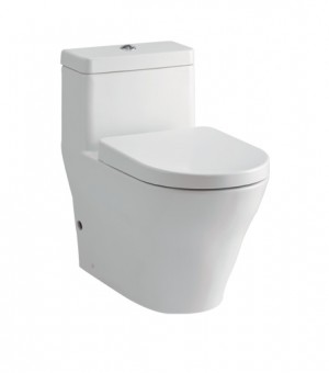 كرسي أفرنجي قطعة واحدة ابيض 30 سم S - Trap مع غطاء (SOFT CLOSE) تصريف ترنيدو - صناعة صيني # TOTO - CW166BT3